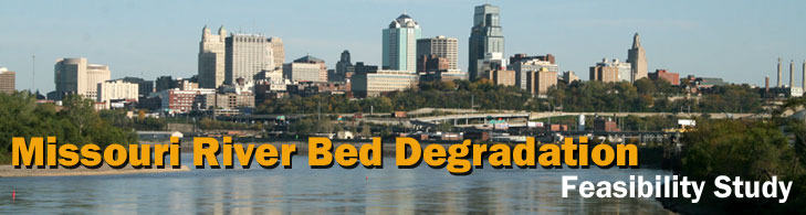 Missouri River Bed Degradation Feasibility Study header graphic